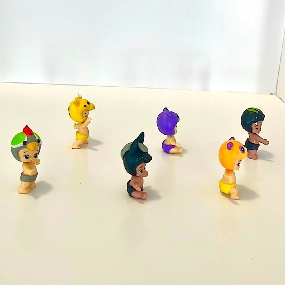 Twosies Baby Figures Lot – Set of 6 – Moose Toys – Animal Costume Collectibles